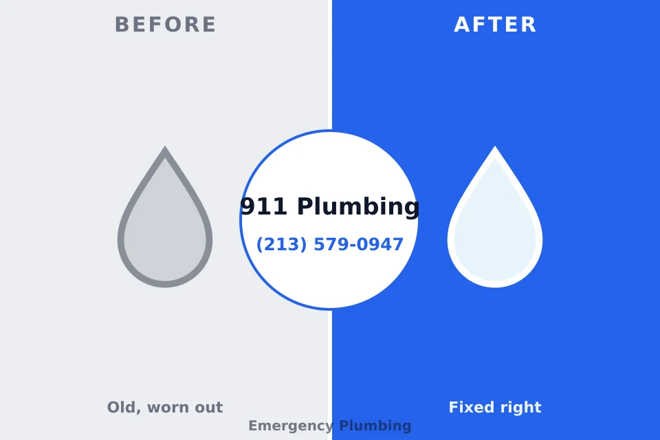 Before and after: plumbing company Albion, MI